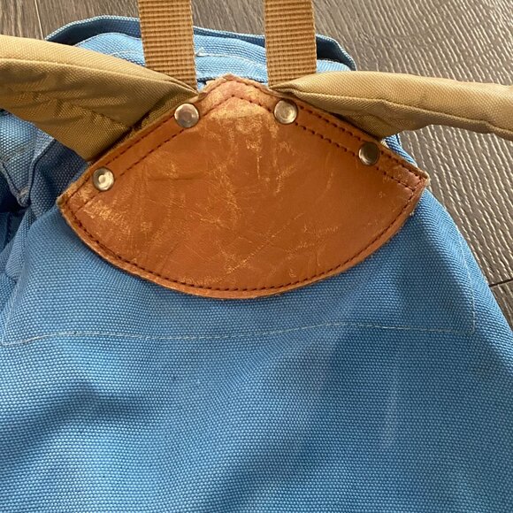 Vintage 70s Walk About Hiking Rucksack Backpack Daypack Leather Bottom Bag Rare* - Picture 6 of 15